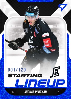 Michal Plutnar Karlovy Vary Tipsport ELH 2022/23 SportZoo 2. serie Starting LINEUP 1st PERIOD /120 #SL-68